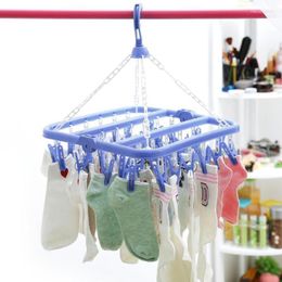 Laundry Bags Sock Holder Wardrobe Storage Cloth Hangers 360 Degree Rotation Multi-functional Drying Rack Bedroom