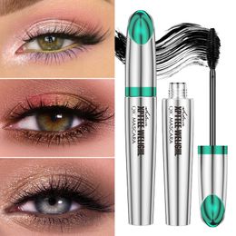 4D Silk Fibre Lash Mascara Black Waterproof Mascara Natural Thickening Cruling Lengthening Effect Voluminous Eyelashes