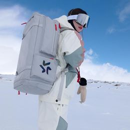 shoulder weights UK - Outdoor Bags Ski Bag 2022 Snowboard Backpack Winter Sports Travel Boot & Helmet Shoulder Strap Light Weight Easy Access StorageOutdoor