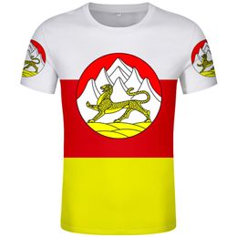 North Ossetia Alan Of Republic Custom Name Number T Shirt Russian Federation University Flag Russia T-shirt Alania Aran Clothing 220702