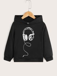 Toddler Boys Graphic Print Hoodie SHE