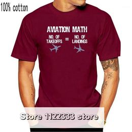 Herren-T-Shirts, Luftfahrt-Mathe, humorvolles Piloten-T-Shirt für Flugzeugkapitäne