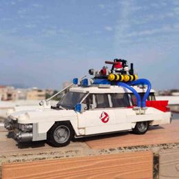 High-tech Movie Car Building Blocks Moc-75828 Ghost Busters In Stock Ecto-1 Diy Brick Christmas Gifts Toys G220524