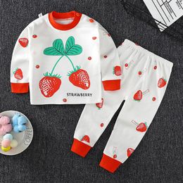 Clothing Sets Baby Pyjamas 2pcs Cotton Autumn Kids Boys Girls Clothes Set For Born Long Sleeve Underwear SetClothing