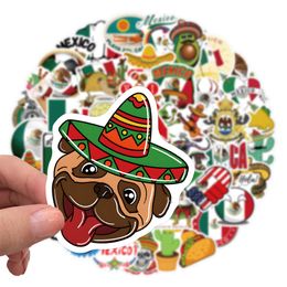 60PCS Skateboard Stickers Mexican customs For Car Baby Scrapbooking Pencil Case Diary Phone Laptop Planner Decoration Book Album Kids Toys DIY Decals
