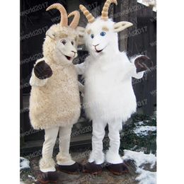 Halloween Sheep Mascot Costume High Quality Cartoon Plush Animal Anime theme character Adult Size Christmas Carnival fancy dress