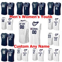 Uconn Huskies College Basketball Jerseys Sue 10 Bird Jersey Diana 3 Taurasi Breanna 30 Stewart Maya 23 Moore Gianna 2 Bryant Custom Stitche