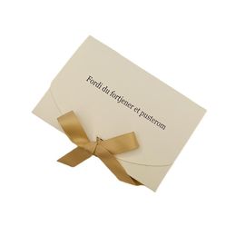 Gift Wrap 100Pcs 18x12x2.5cm White Paper Box Customized Size Printed Logo Patterns Custom Packaging Cardboard Carton PackingGift