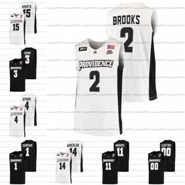 CeoA3740 NCAA Black Providence Friars 2021-22 College Basketball Relate Jersey Custom 15 Justin Minaya 2 MarShon Brooks 11 A.J. Reeves 4 Jared Bynum