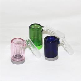 Color Glass Ash Catcher hookah Bubbler 14mm 18mm Male Female Calabash Ashcatcher Bowls For Glass Water Bong Dab Rig Smoking Pipe silicone hand pipes