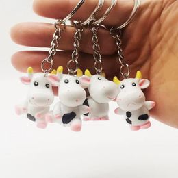 Christmas Decorations 2022 Year Three-Dimensional Cow Doll Keychain Pendant Pvc Soft Plastic Cartoon Creative Bag Ornaments Ox GiftsChristma