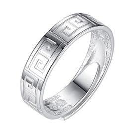 Vintage Silver Rings Unique Style Party Wedding Rings For Women Ethnic Silver Color Love Engagement Ring