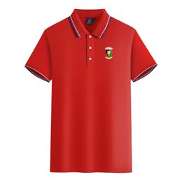 Glentoran F.C. men and women Polos mercerized cotton short sleeve lapel breathable sports T-shirt LOGO can be Customised