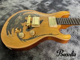 New Electric Guitar Wholesale From China Mahogany neck and body .maple top can Customise the LOGO