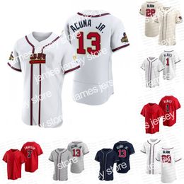 New BRAVE 2022 Gold Programme Matt Olson Jersey Ozzie Albies Austin Riley Dansby Swanson Ronald Acuna Jr. Marcell Ozuna Orlando Arcia William