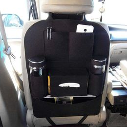 Car Seat Covers Auto Back Multi-Pocket Storage Bag Organiser Holder Accessory BlackCar