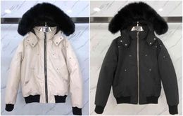 Piumino da uomo con collo in pelliccia parka invernale impermeabile cappotto in anatra bianca mantello moda uomo e donna coppia alce versione casual per stare al caldo