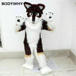 Mascot doll costume Wolf Fox Suit Husky Dog Mascot Costume Party Fancy Dress Outfits Parade Mascot Animal Stage Performance Cartoon Clothin