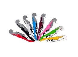 Corkscrew wine Bottle Openers multi Colors Double Reach Wine beer bottle Opener home kitchen tools 300pcs Sea Shipping DAP479