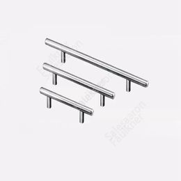 T Type Handles For Cupboard Door Drawer Wardrobe Shoe Cabinet Pulls Stainless Steel 3 Size Universal 800pcs DAF473