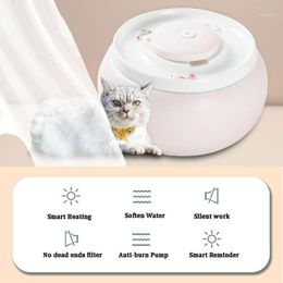 1.8L Ceramic Cat Drinking Water Fountain For Cats Dogs Bowl Electric Automatic Dispenser Pet Bowls & Feeders