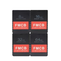 8 MB 16 MB 32 MB 64 MB per FMCB V1.966 Game Memory Card per PS2 PS1 Console di gioco USB Hard Drive Retro Video