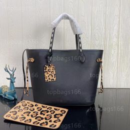 Tasarımcı çantaları moda kadın leopar baskı çanta ve cüzdan lüks marka omuz crossbody paketleri deri akşam çantası cüzdan çantası