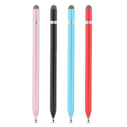 Universal 2 in 1 Fibre Stylus Pencil Drawing Tablet Pens Capacitive Screen Touch Pen for Mobile Phone