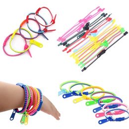 Zipper Bracelet Anti Stress Toy for Kids Party 19cm 5mm Width Autism Hand Sensory Stress Reliever Toys P07261034