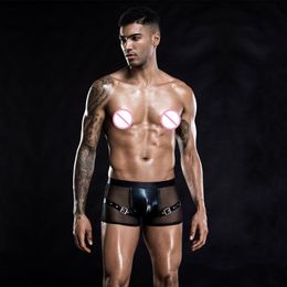 Underpants Men's Briefs Sexy Black Underwear Lace Comfortable Fabric European Breathable Thong LingerieUnderpants