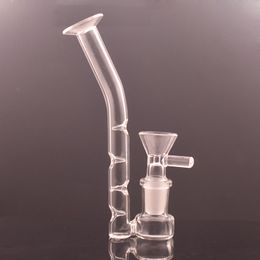 Mouthpiece J-Hook Adapter 14mm for Hookahs Glass Oil Burner Pipe Bong Bubbler Ashcatcher Concentrate Rigs with Concave Hole Fliter Tips