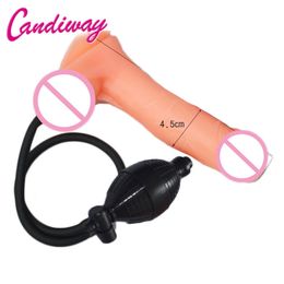 Big Inflatable Penis sexy Toys Large cock adjustable Pump Dildo Anal butt plug Realistic Super for Women Gay Product