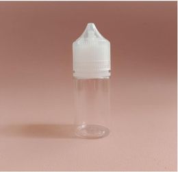 Empty Oil Bottle Plastic Dropper Bottles Black Clear 10ml 30ml 15ml with Long and Thin Tips Tamper Proof Caps E Liquid Needle Bottle