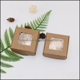 Gift Wrap Event Party Supplies Festive Home Garden Handmade Soap Kraft Paper Box Trinket Hairpin Jewelry Organizer Lipgloss Containers Tra