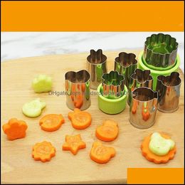 Baking Mods Bakeware Kitchen Dining Bar Home Garden Stainless Steel Biscuit Mod Printing Vegetable And Fruit Cutting Embossing Butterfly