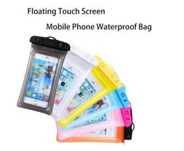 Waterproof case bag PVC Protective universal Phone Bag Pouch With Compass Bags For Diving Swimming For smart phone up to 5.8 inch