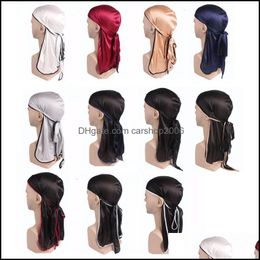 Beanie/Skl Caps Hats Hats Scarves Gloves Fashion Accessories Men Women Sports Hat Bandanas Headband Silky Outdoor Dhwgu