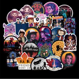 50pcs Stranger Things Stickers Waterproof Vinyl Sticker Skate Accessories for Skateboard Laptop Luggage Computer Helmet Phone Case Guitar for Adults Kids Teens