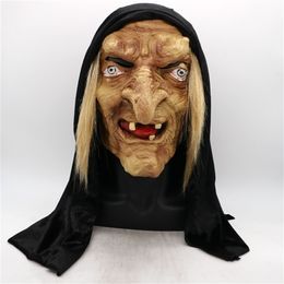 Free size Toy Halloween Mask Long Nose Horror Latex Witch Mask Festival Costume Party Tricky Cosplay Prop Free Shippin T200622