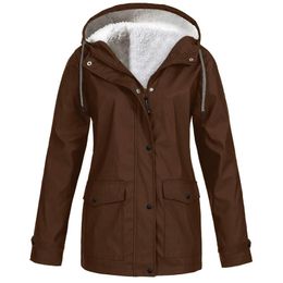 Women's Jackets Fleece Hooded Jacket Coat Designer Parka Real Fur High Quality Trench Kawaii Down Short