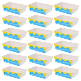Gift Wrap 100pcs Baked Food Containers Fried Paper Boxes Chips HoldersGift GiftGift