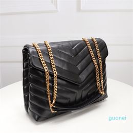 LOULOU WOMEN luxurys designers bags genuine leather messenger crossbody chain shoulder bag WOMAN purse key card Wallet Handbag Totes 2332