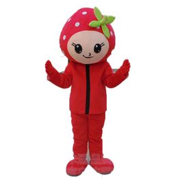 Halloween cute strawberry Mascot Costumes High quality Cartoon Character Outfit Suit Halloween Adults Size Birthday Party Outdoor Festival Dress