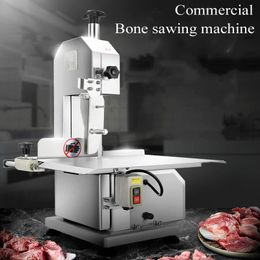 110V 220V Desktop Commercial Bone Cutter Household Electric Bone Sawing Machine Kitchen Trotter Steak Frozen Meat Cut Equipment For Sale