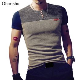 M-5XL Summer Fashion Men's Polo Shirt Casual Patchwork Short Sleeve Polo Shirt Mens Clothing Trend Casual Slim Fit Hip-Hop Polos 210308