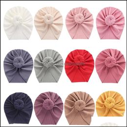 Beanie/Skl Caps Hats Hats Scarves Gloves Fashion Accessories Ins Candy Colors Hair Newborn Baby Headband Knot Toddler Headwrap Elastic In