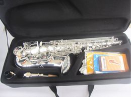 2023 New Alto Sax Eb Saxophone Intermediate silver Plated E Flat Alto Sax Instruments with Case mouthpiece