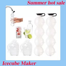New Ice Hockey Ice Box Molds Sphere Round Ball Ice Cube Makers Bar Party Kitchen Whiskey Cocktail DIY ice-Cream Moulds 0813