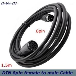 female din connector Canada - Computer Cables & Connectors Male To Female 8 PIN DIN Extention Speaker Audio Cable Conference System Line Hand In Microphone Line302G