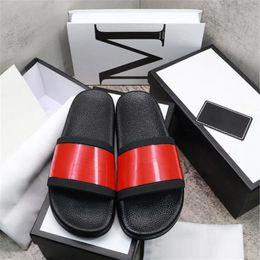 2022 New Designer luxury Mens Womens Slippers with Dust Bag bloom flowers printing leather Web Black shoes Fashion luxury summer sandals beach sneakers